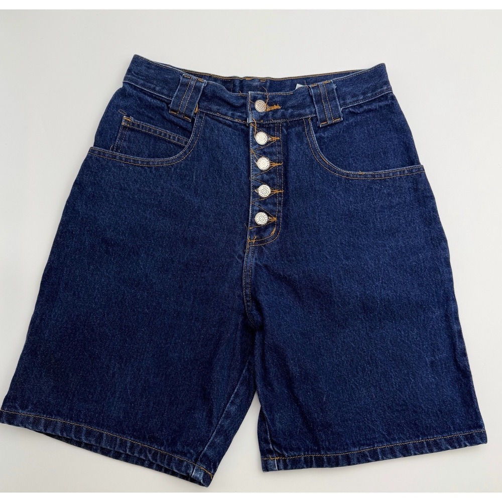 Watch LA Women's S Y2K High Rise Button Fly Denim Shorts USA Made Size Small
